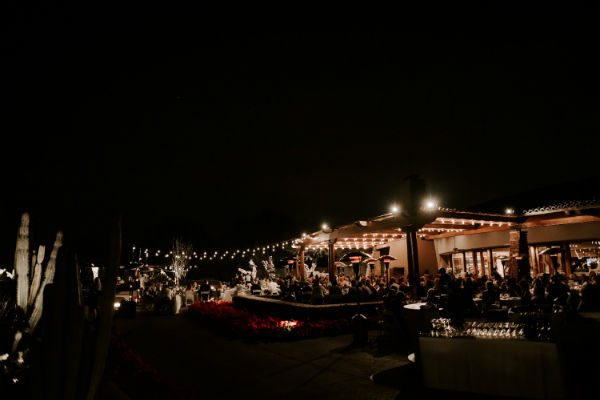 Night Time Wedding Patio 600x401