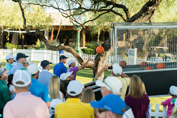 SCOTTSDALE, AZ - OCTOBER 11: Contestants compete during the Welcome Reception and Skills Competition for the 2019 PGA Jr. League Championship presented by National Car Rental held at the Grayhawk Golf Club on October 11, 2019 in Scottsdale, Arizona. (Photo by Darren Carroll/PGA of America)