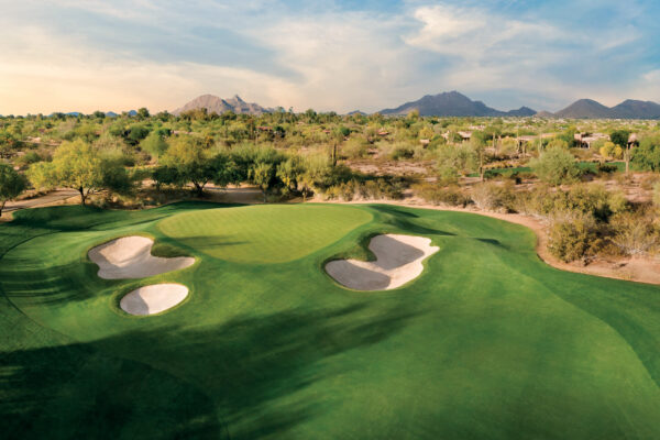 The 4th hole of The Raptor Course at Grayhawk Golf Club.