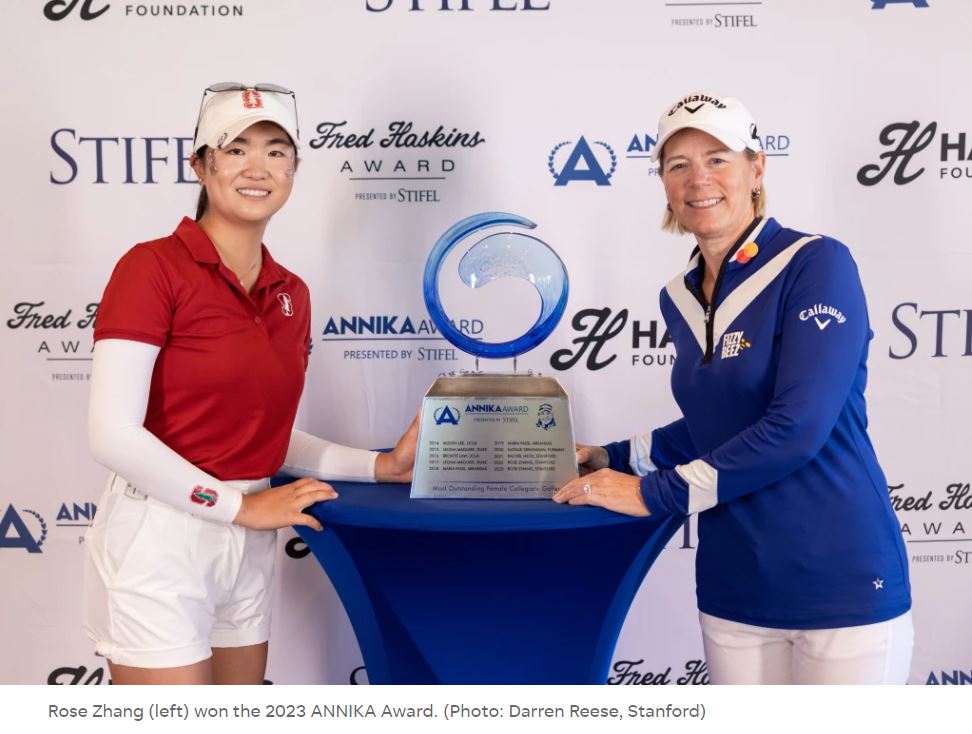 Stanford’s Rose Zhang Makes History with Back-to-Back ANNIKA Awards Triumph